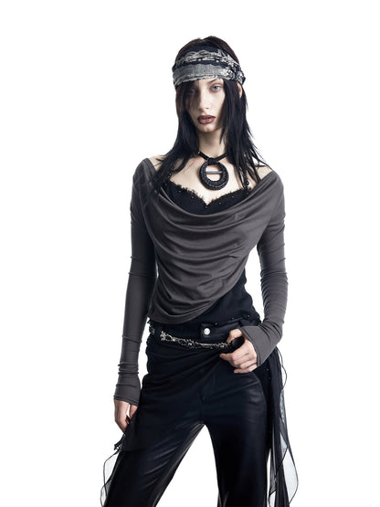 NORTH_NODE_Patchwork_Layered_Draped_Halter_Women&