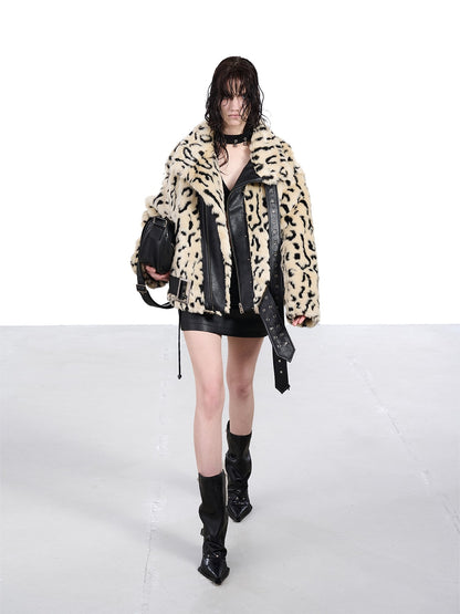 NORTH NODE Patchwork Leopard Print Women&