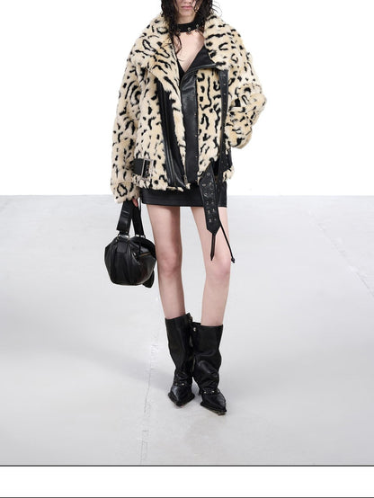 NORTH NODE Patchwork Leopard Print Women&