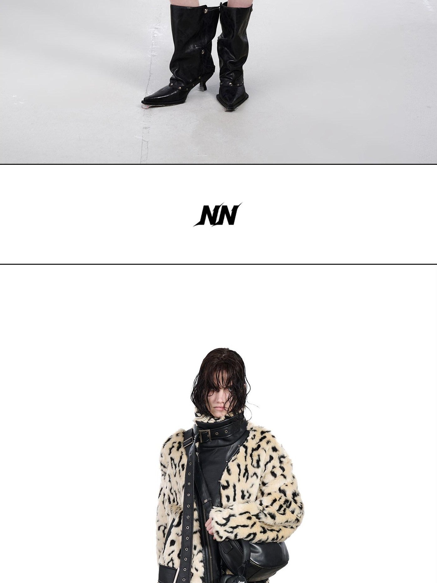 NORTH NODE Patchwork Leopard Print Women&
