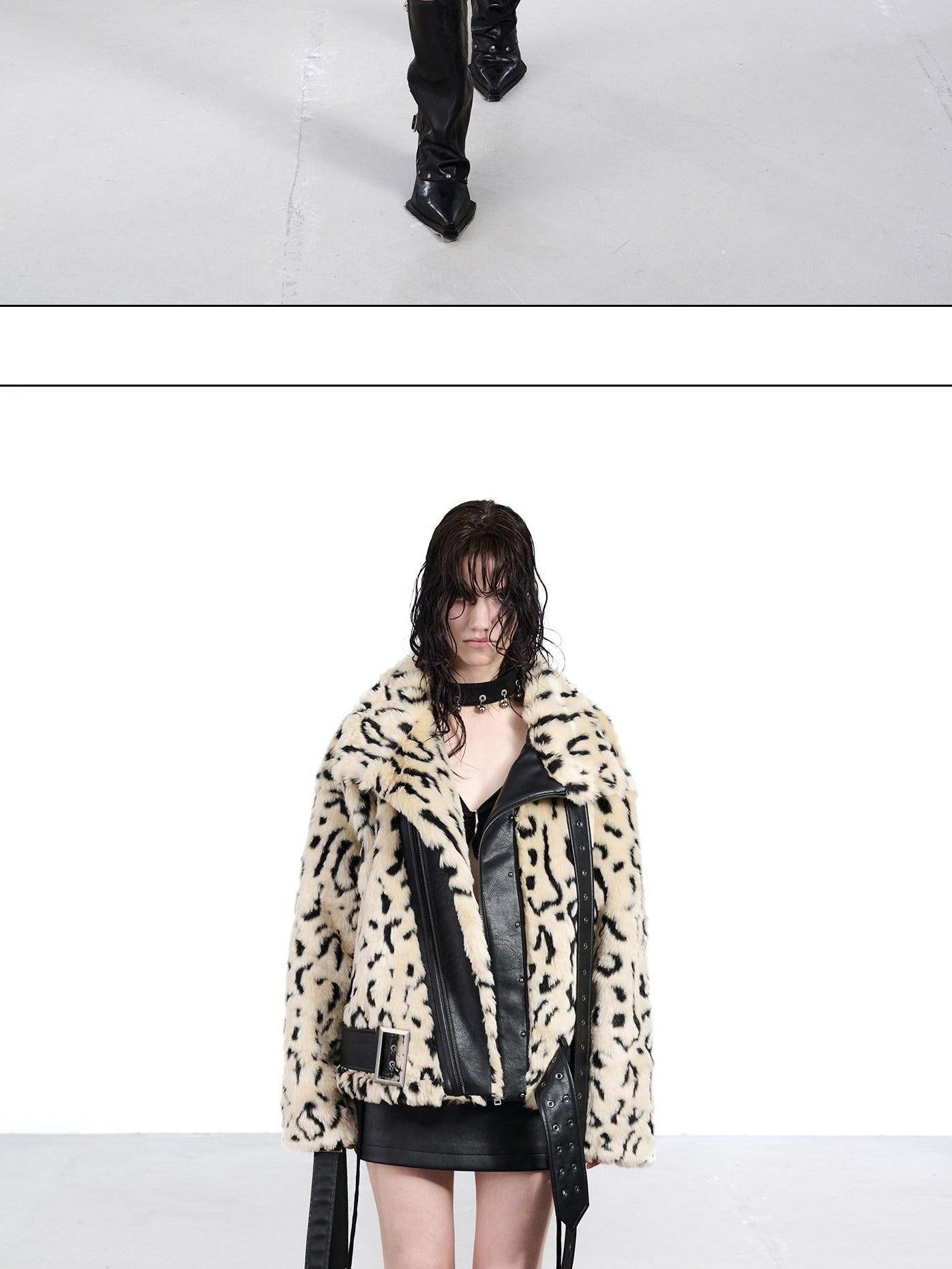 NORTH NODE Patchwork Leopard Print Women&