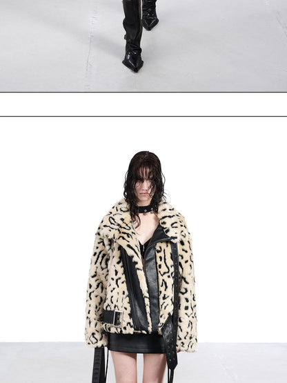 NORTH NODE Patchwork Leopard Print Women&