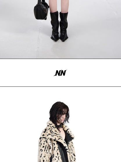 NORTH NODE Patchwork Leopard Print Women&