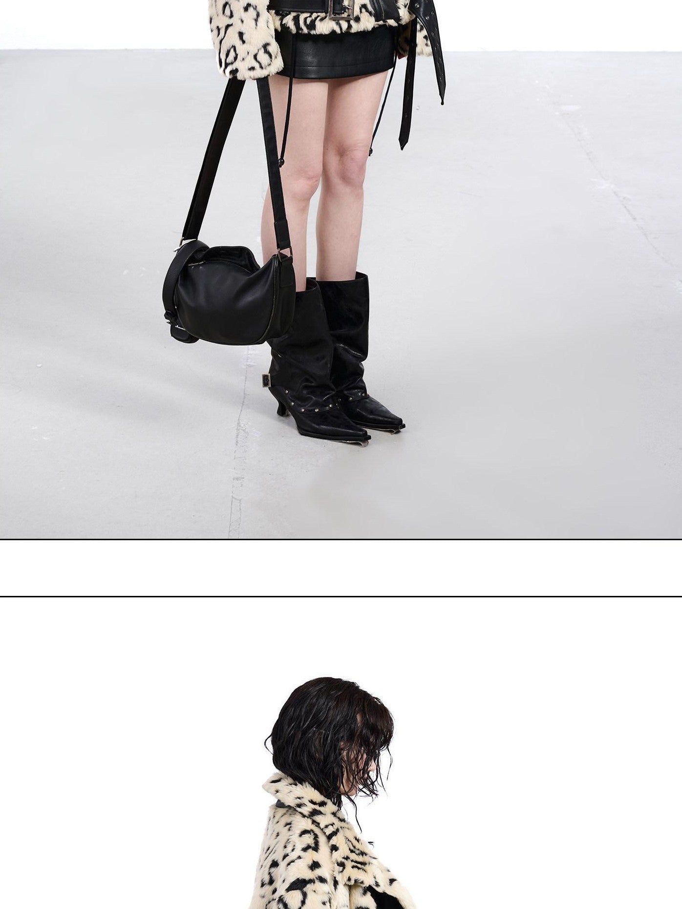 NORTH NODE Patchwork Leopard Print Women&