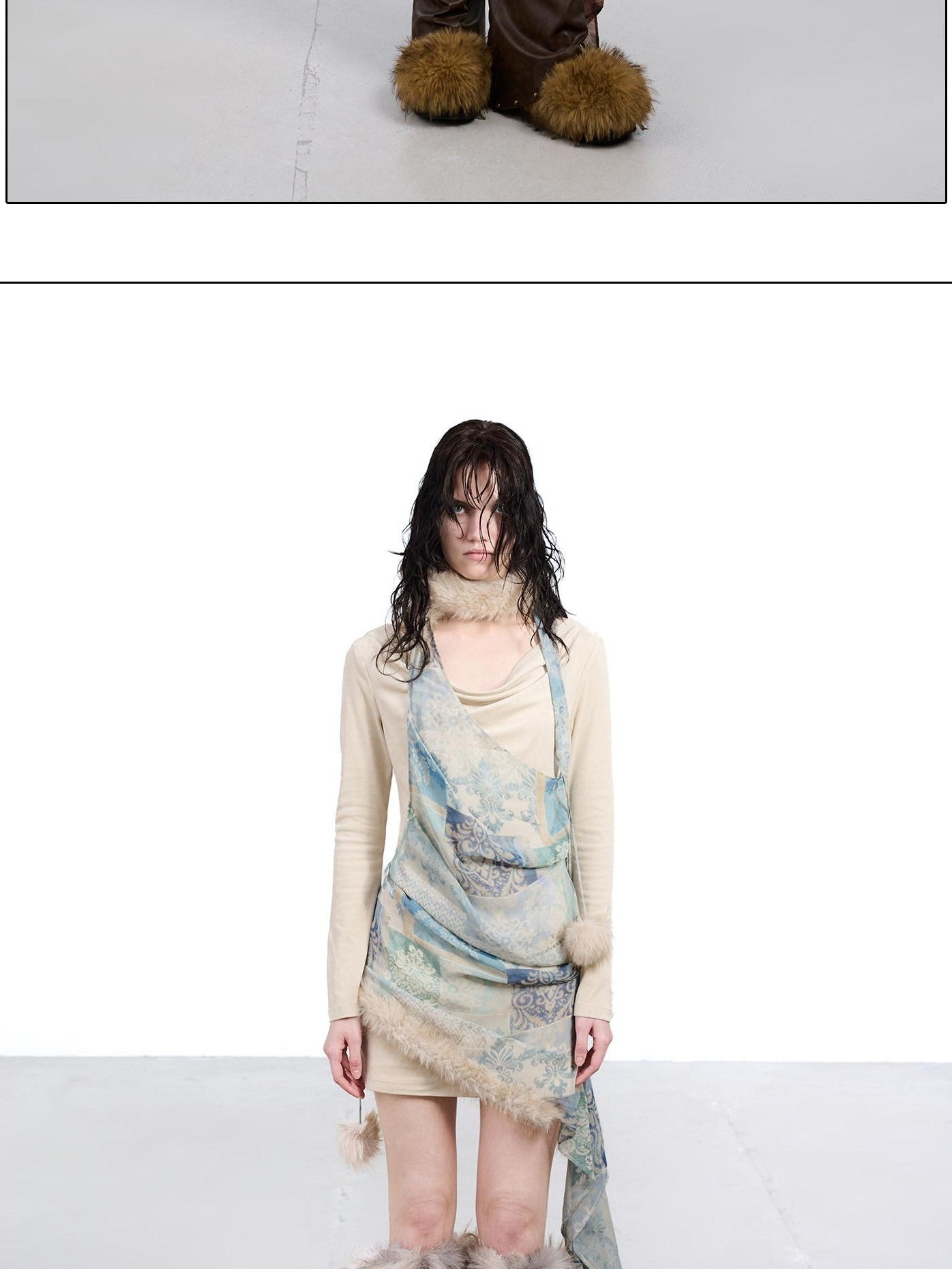 NORTH NODE Patchwork One Shoulder Women&