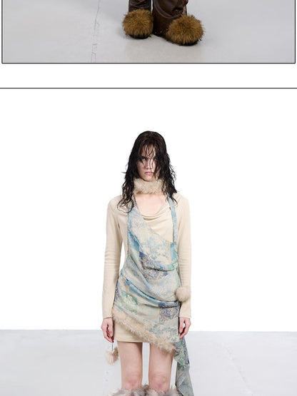 NORTH NODE Patchwork One Shoulder Women&