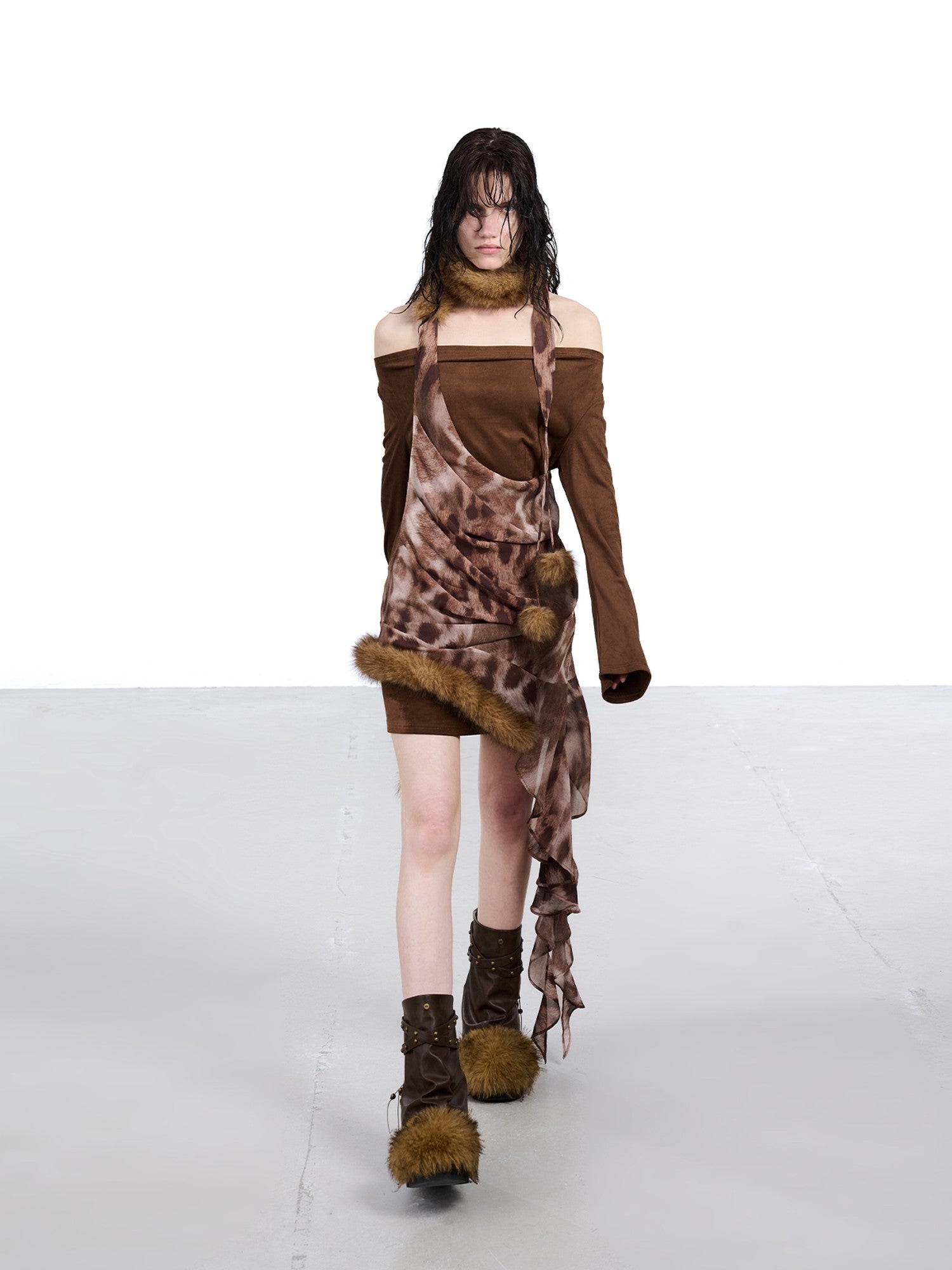 NORTH NODE Patchwork One Shoulder Women&
