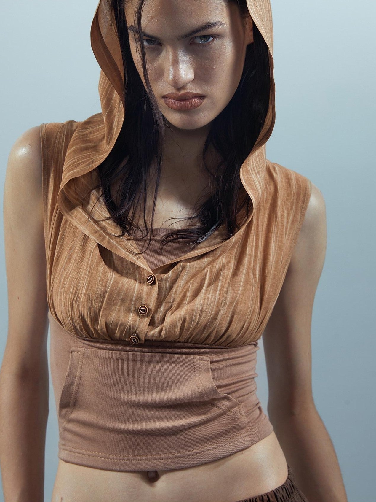 NORTH NODE Pleated Paratrooper Cargo Style Loose Fit Women&