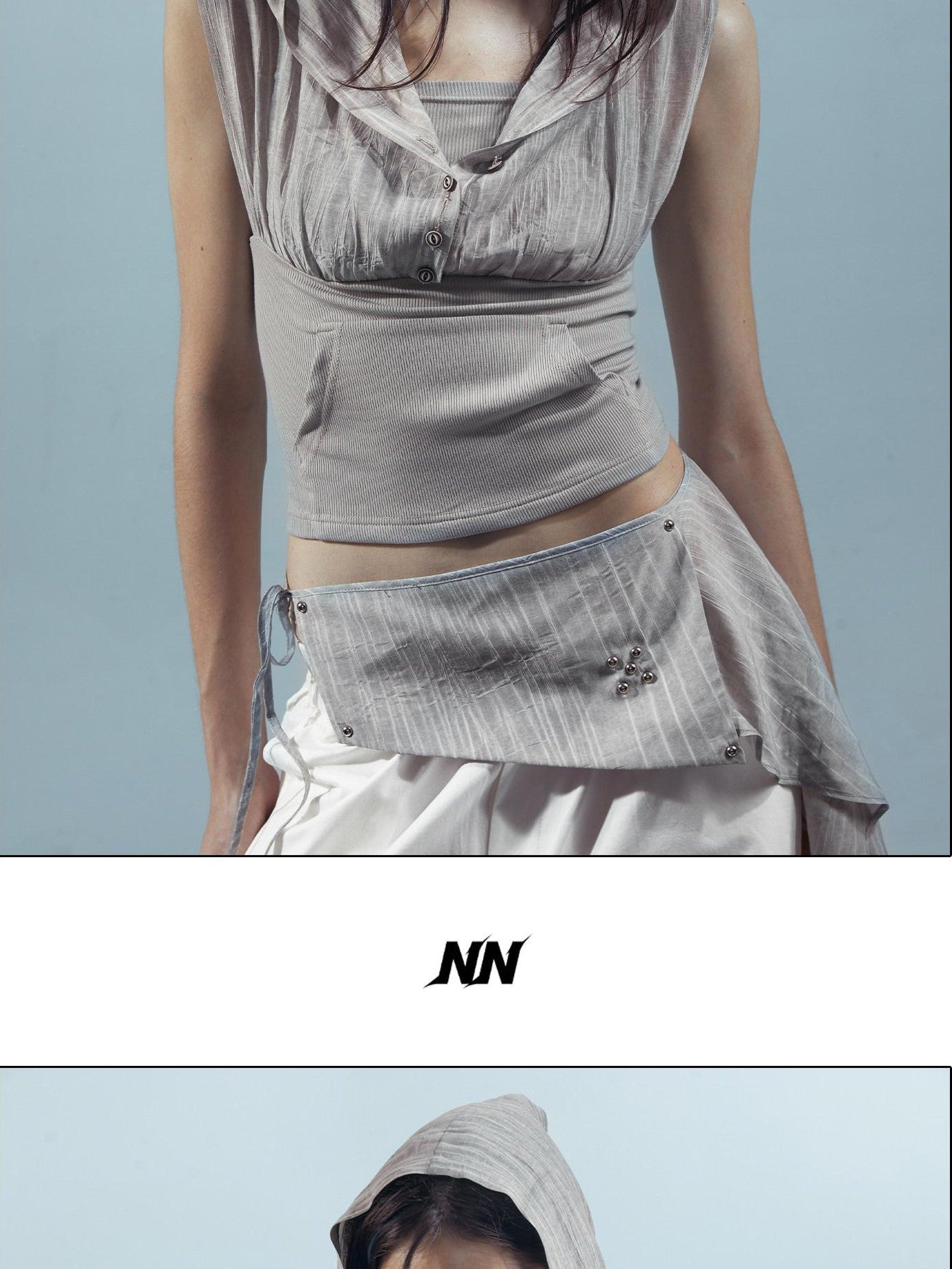 NORTH NODE Pleated Paratrooper Cargo Style Loose Fit Women&