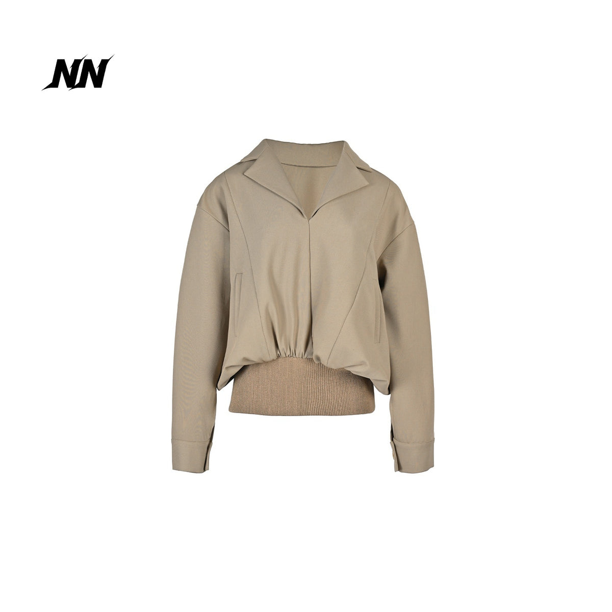 NORTH_NODE_Pleated_Spliced_Suit_Collar_Pullover_Women&