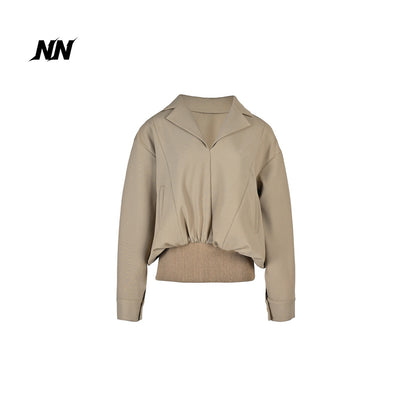 NORTH_NODE_Pleated_Spliced_Suit_Collar_Pullover_Women&