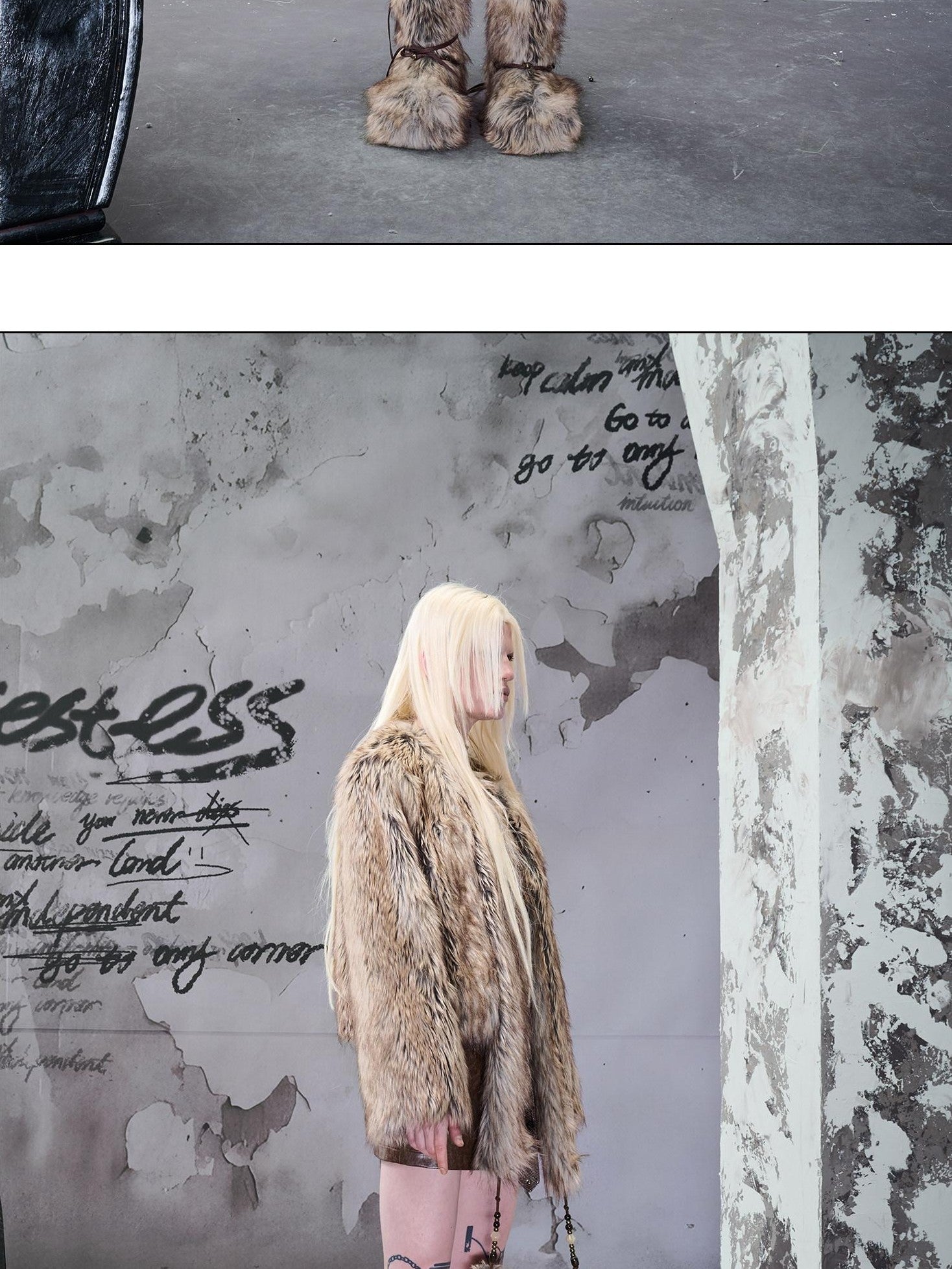 NORTH NODE Plush Fuzzy High Pile Thick Warm Women&