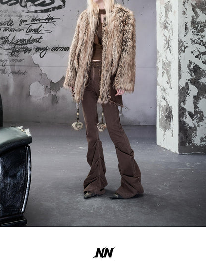 NORTH NODE Plush Fuzzy High Pile Thick Warm Women&