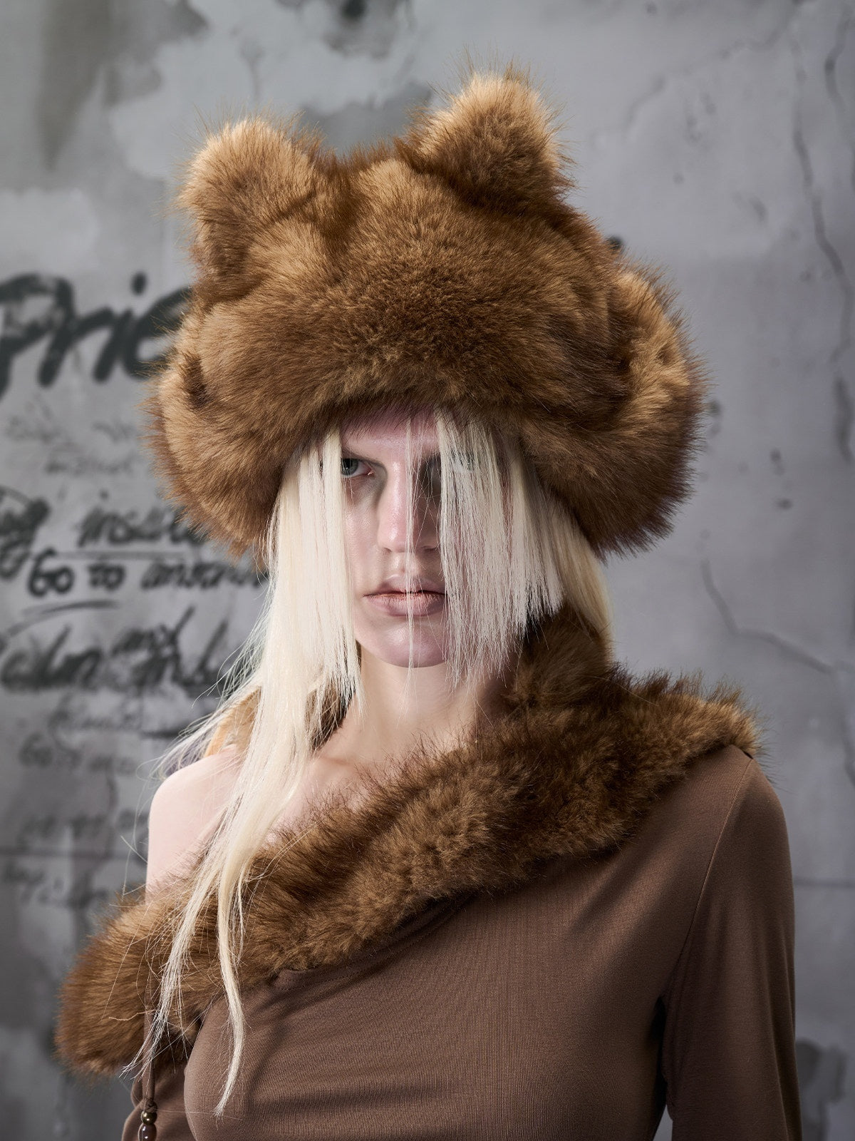 NORTH_NODE_Plush_Fuzzy_Pom_Pom_Cat_Ear_Earflap_Women&