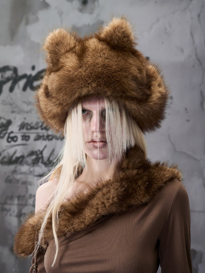 NORTH_NODE_Plush_Fuzzy_Pom_Pom_Cat_Ear_Earflap_Women&