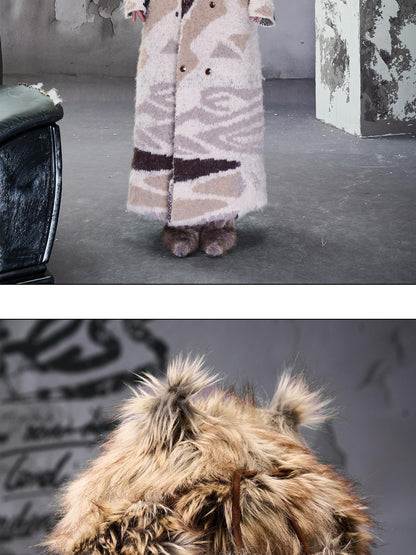 NORTH NODE Plush Fuzzy Pom Pom Cat Ear Earflap Women&