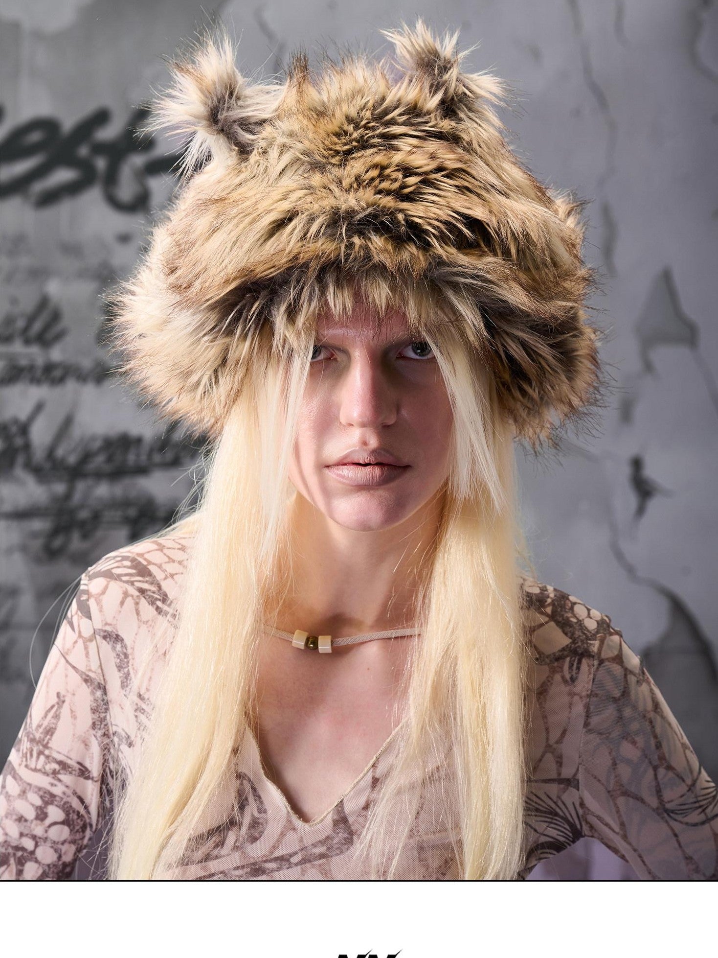 NORTH NODE Plush Fuzzy Pom Pom Cat Ear Earflap Women&