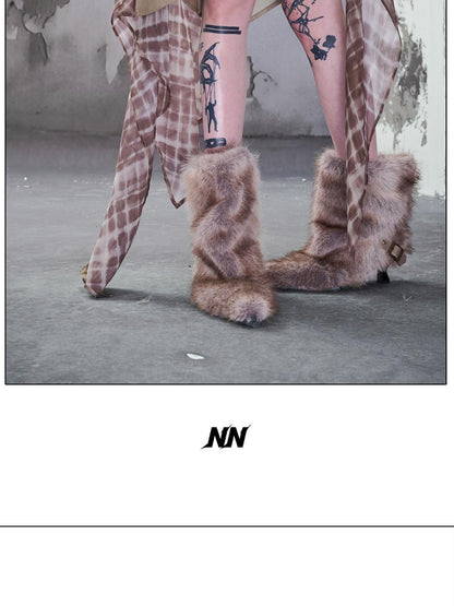 NORTH NODE Pointed Toe Belt Buckle Women&