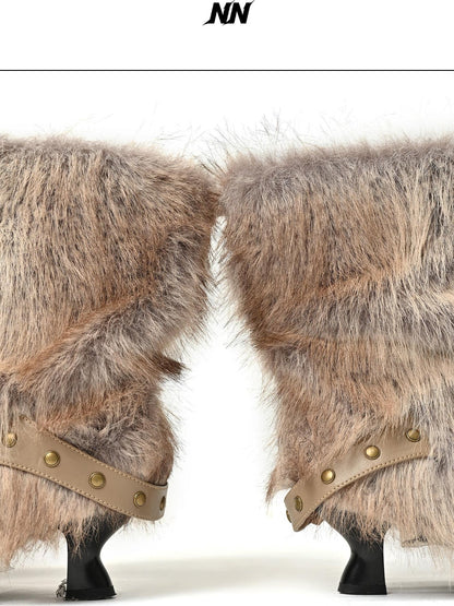 NORTH NODE Pointed Toe Belt Buckle Women&