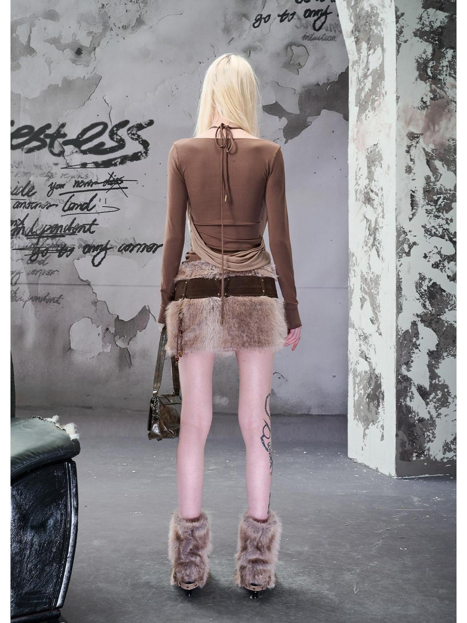 NORTH NODE Pointed Toe Belt Buckle Women&