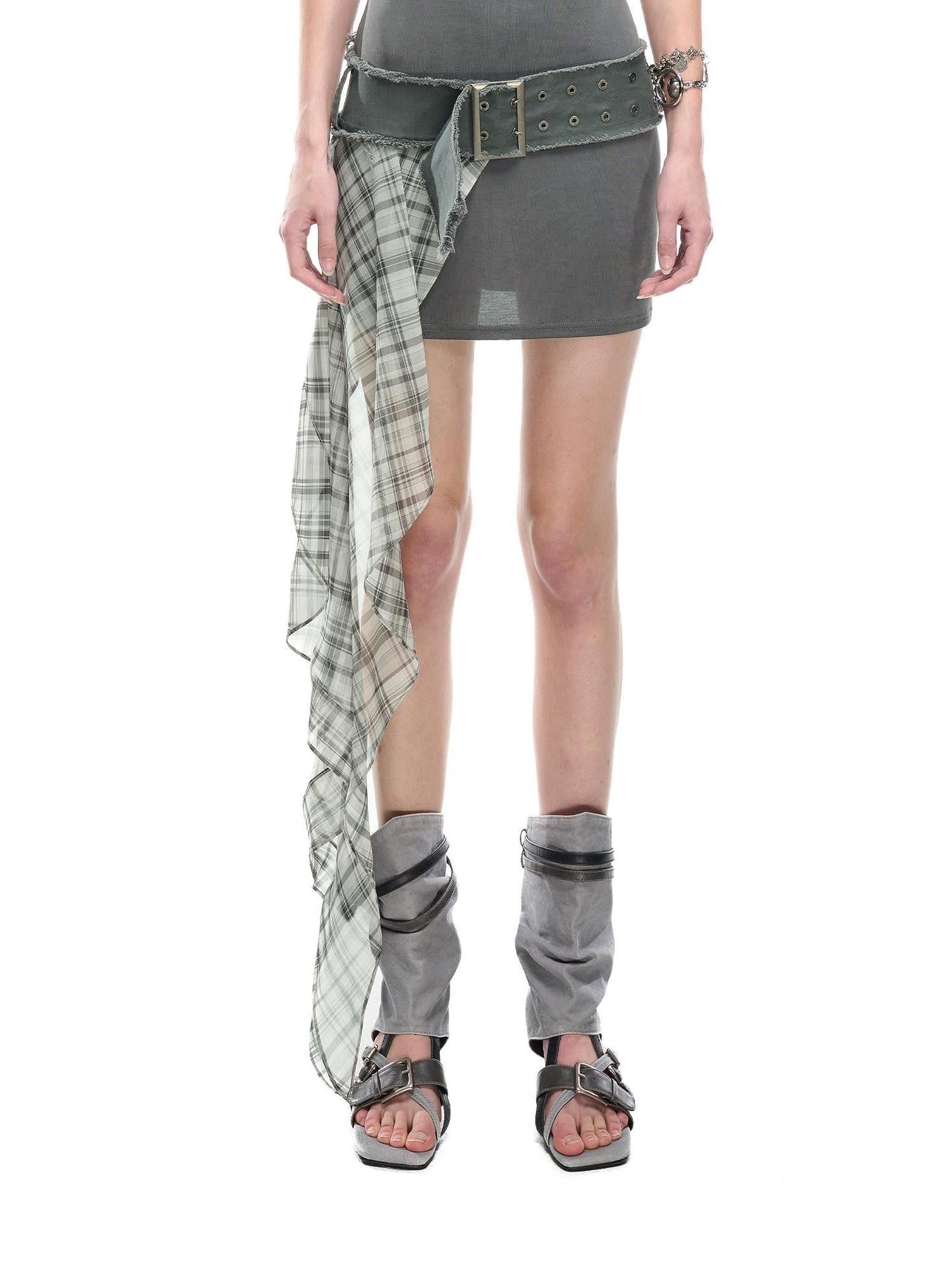 NORTH NODE Printed Patchwork Wide Vintage Punk Women&