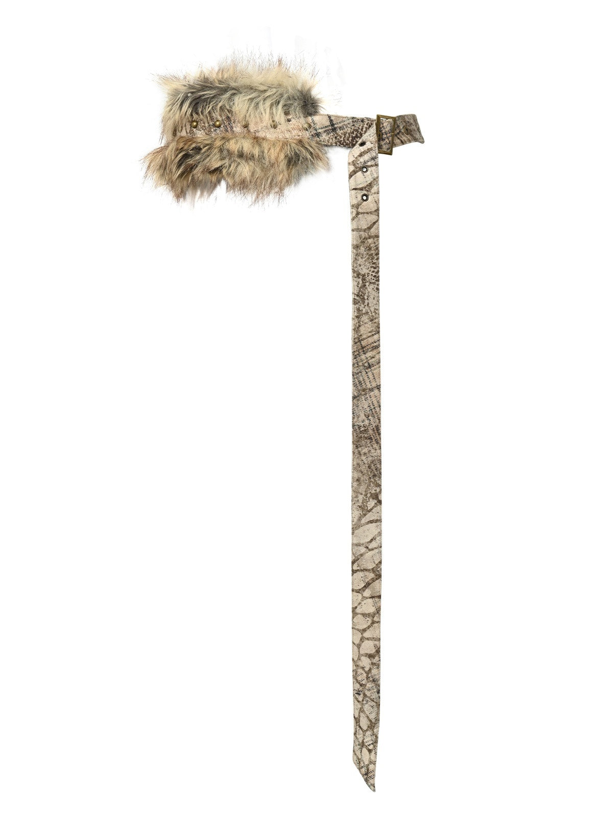 NORTH_NODE_Printed_Plaid_Patchwork_Fur_Women&