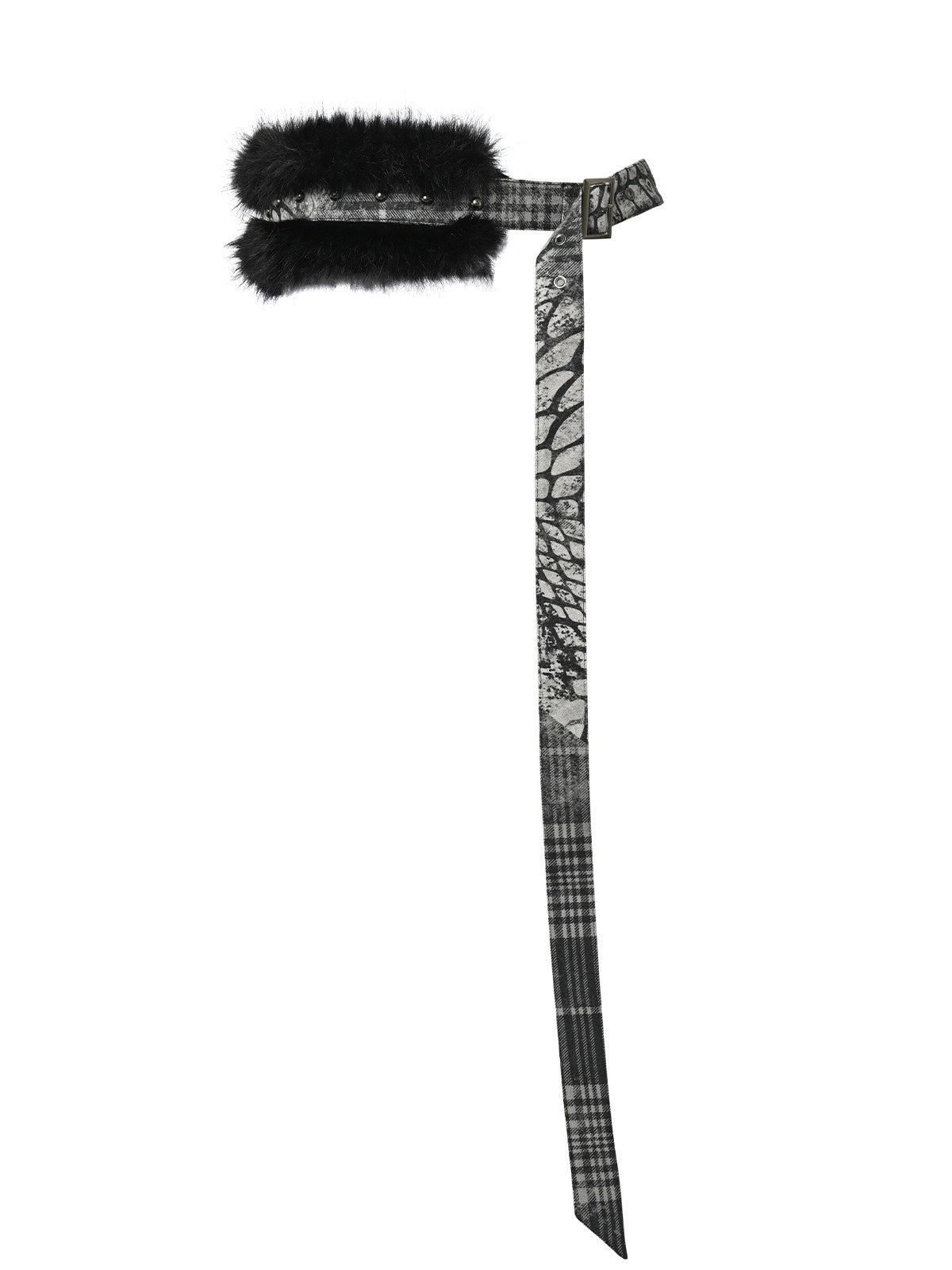 NORTH_NODE_Printed_Plaid_Patchwork_Fur_Women&