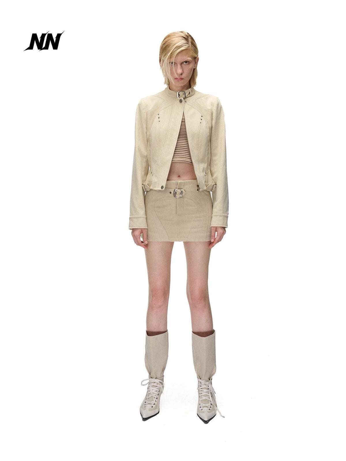 NORTH NODE Pu Paneled Washed Twill Women&