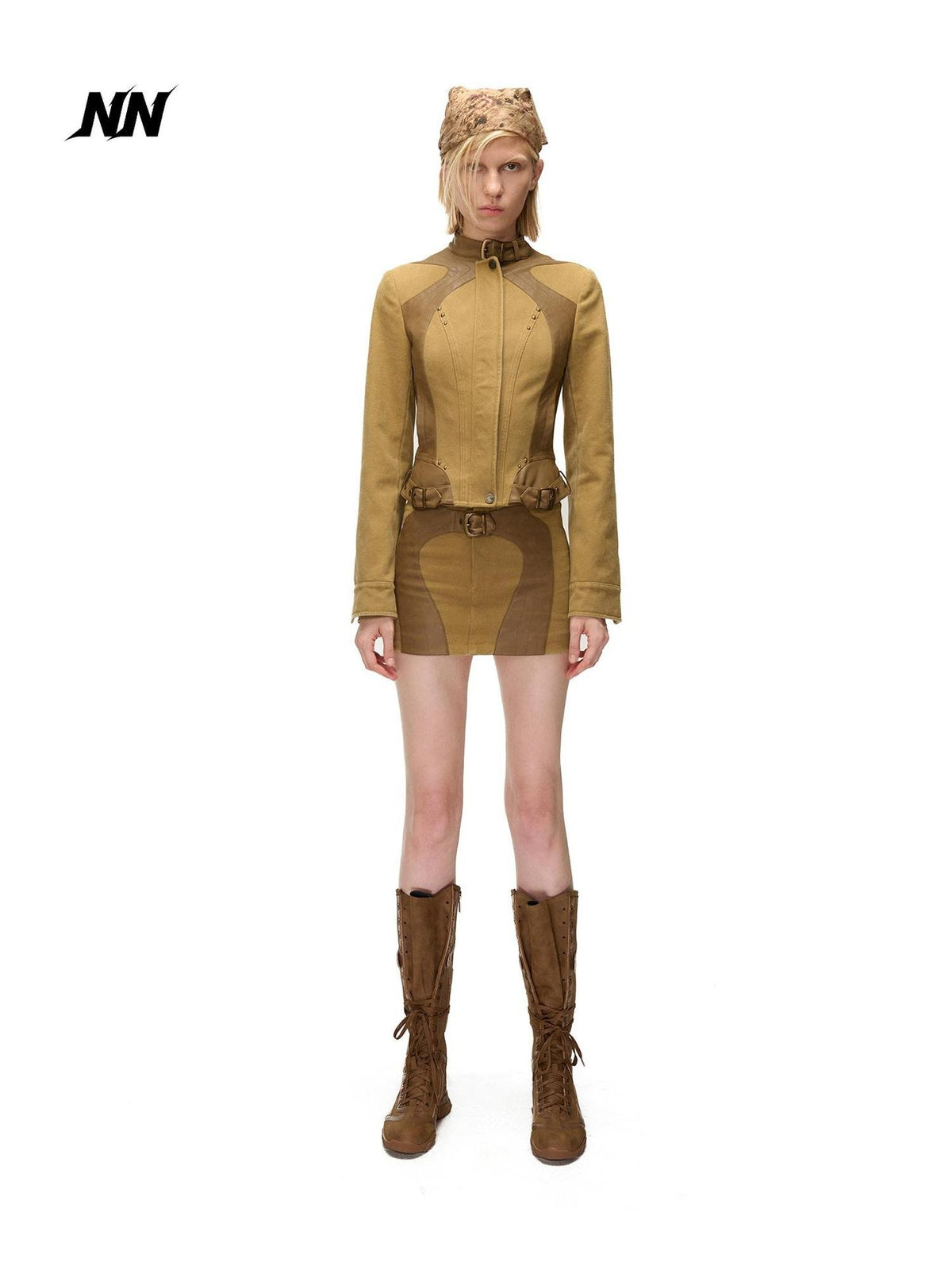 NORTH NODE Pu Paneled Washed Twill Women&