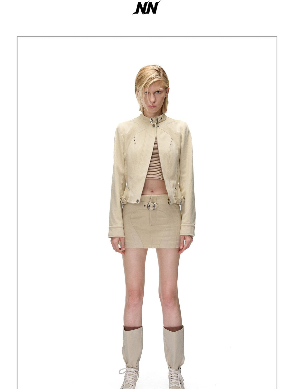 NORTH NODE Pu Paneled Washed Twill Women&