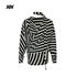 NORTH_NODE_Retro_Irregular_Stripe_Boat_Neck_Women&