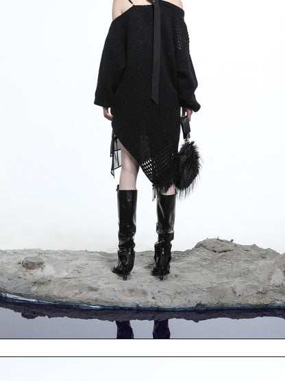 NORTH NODE Ring Shoulder Asymmetric Distressed Women&