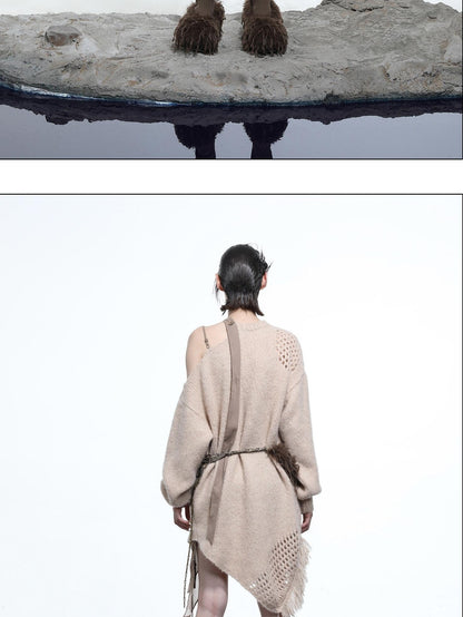 NORTH NODE Ring Shoulder Asymmetric Distressed Women&