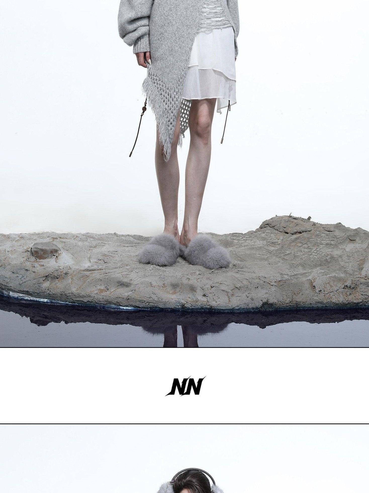 NORTH NODE Ring Shoulder Asymmetric Distressed Women&