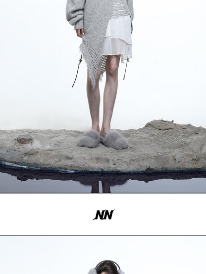NORTH NODE Ring Shoulder Asymmetric Distressed Women&