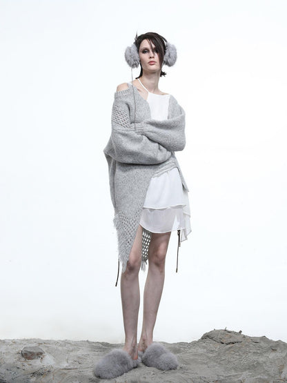 NORTH NODE Ring Shoulder Asymmetric Distressed Women&