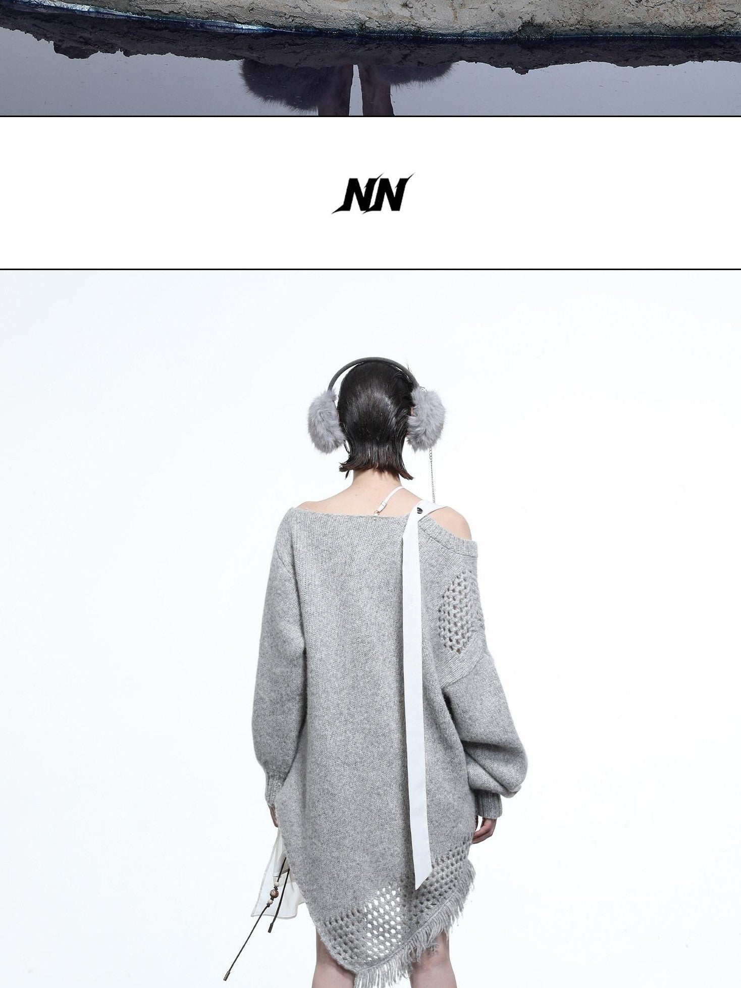 NORTH NODE Ring Shoulder Asymmetric Distressed Women&