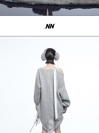 NORTH NODE Ring Shoulder Asymmetric Distressed Women&