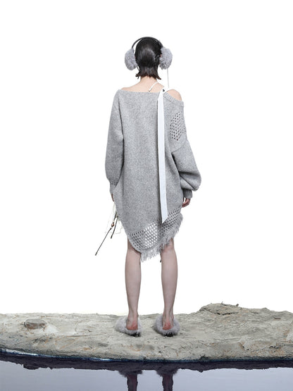 NORTH NODE Ring Shoulder Asymmetric Distressed Women&