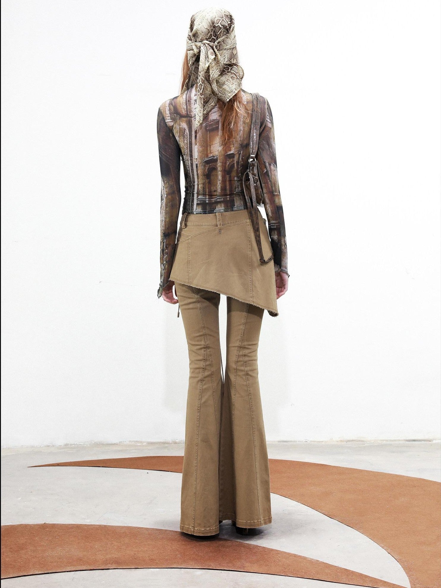 NORTH NODE Riveted Waist Belt Micro Flare Women&