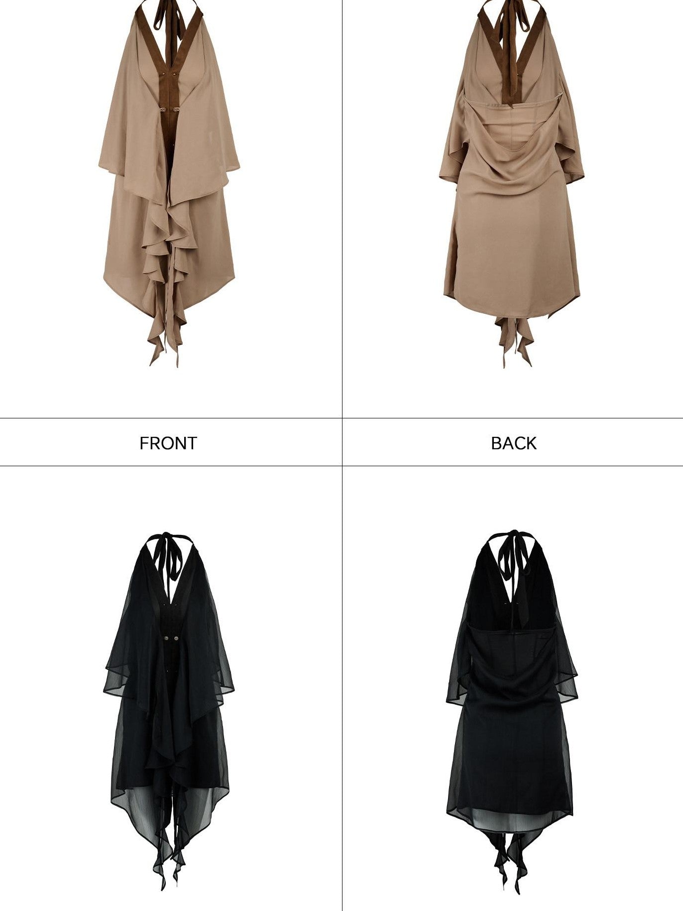 NORTH NODE Romantic Boho Ruffled Asymmetric Women&