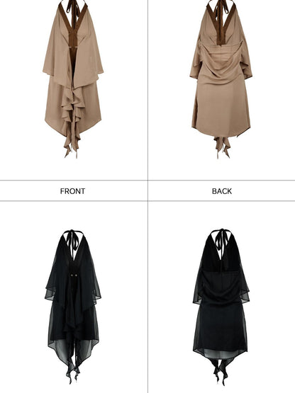 NORTH NODE Romantic Boho Ruffled Asymmetric Women&