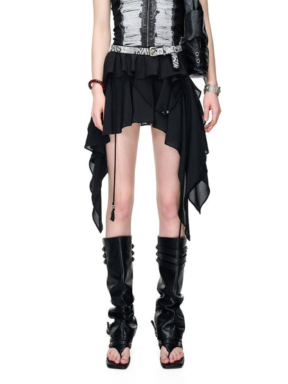 NORTH NODE Romantic Nomadic Asymmetrical Ruffle Women&