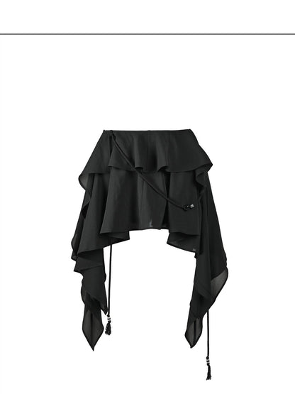 NORTH NODE Romantic Nomadic Asymmetrical Ruffle Women&