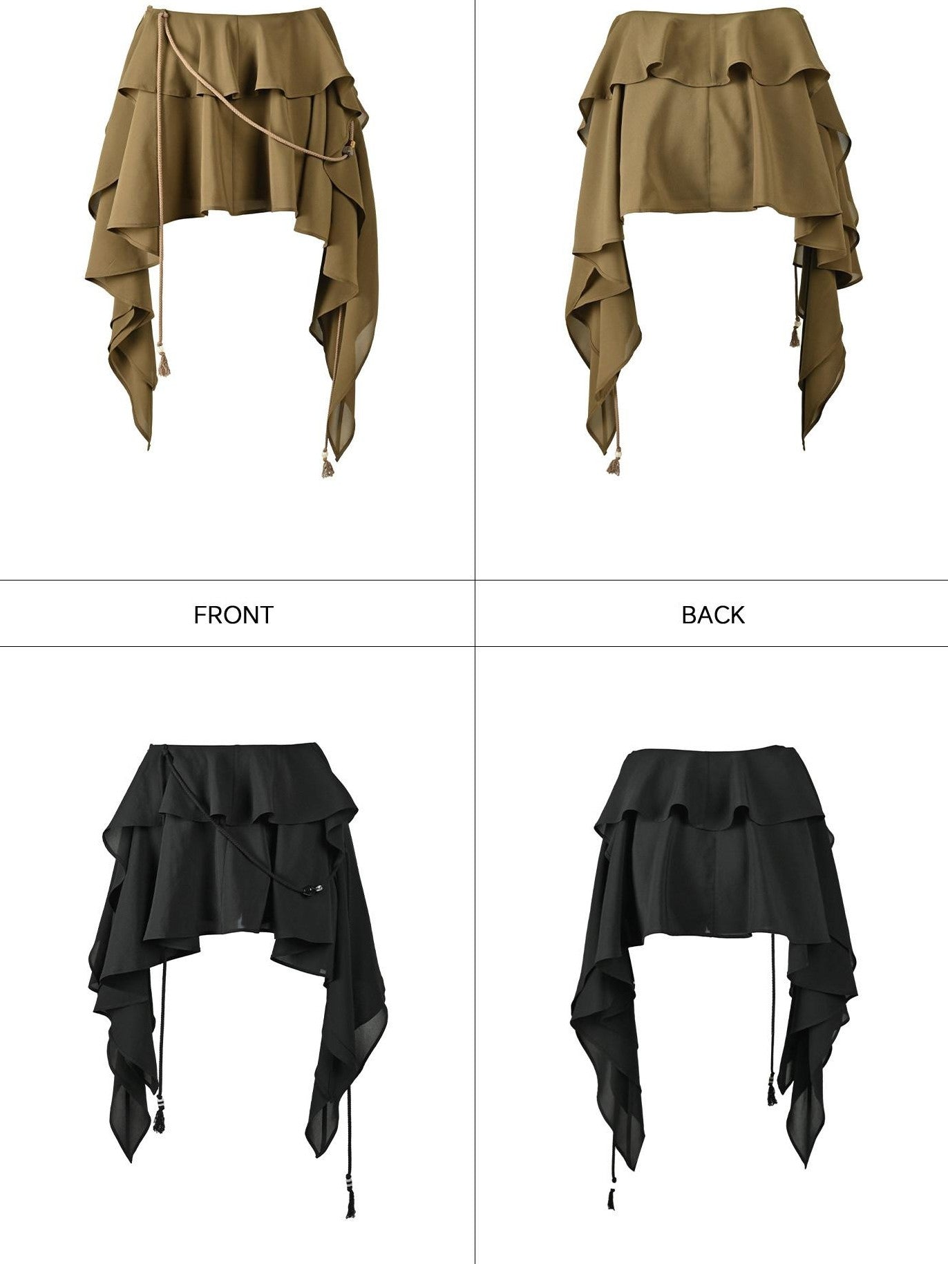 NORTH NODE Romantic Nomadic Asymmetrical Ruffle Women&
