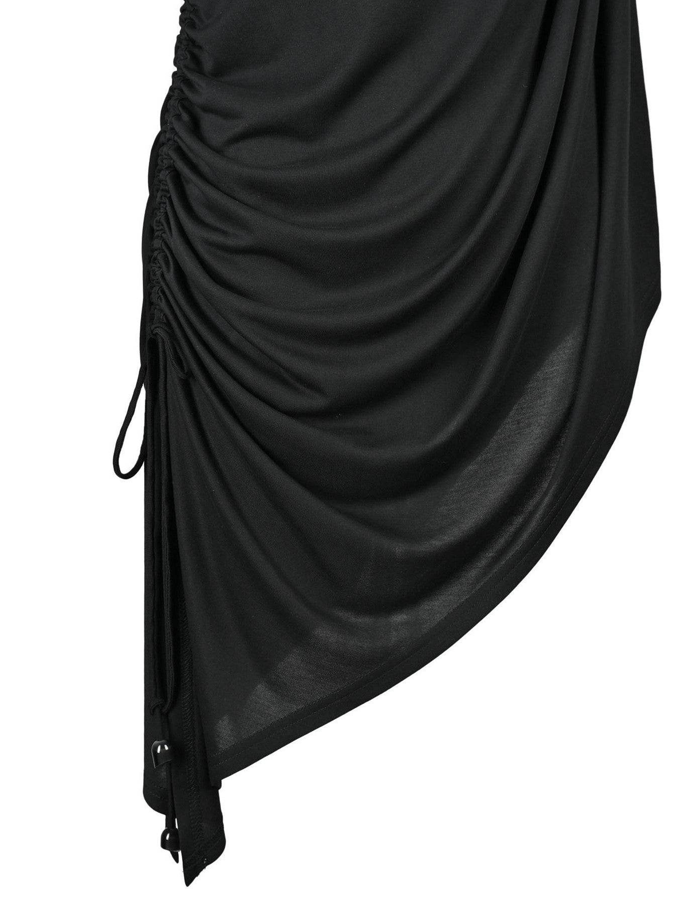 NORTH NODE Ruched Asymmetrical Off Shoulder Short Sleeve Women&