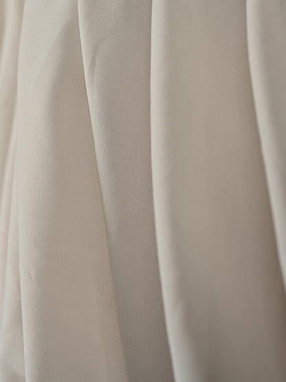 NORTH NODE Ruched Beaded Puff Sleeves Off Shoulder Asymmetrical Women&