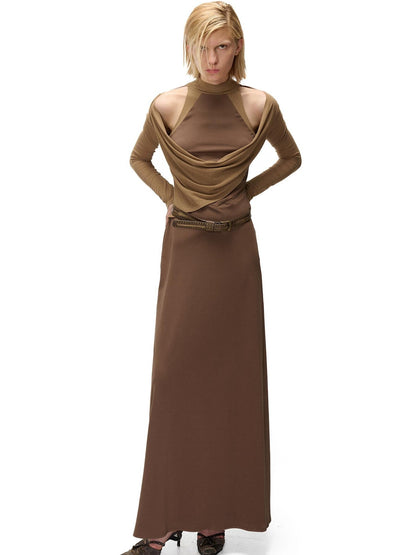 NORTH NODE Ruched Spliced High Stretch Slim Fit Women&