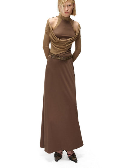 NORTH NODE Ruched Spliced High Stretch Slim Fit Women&