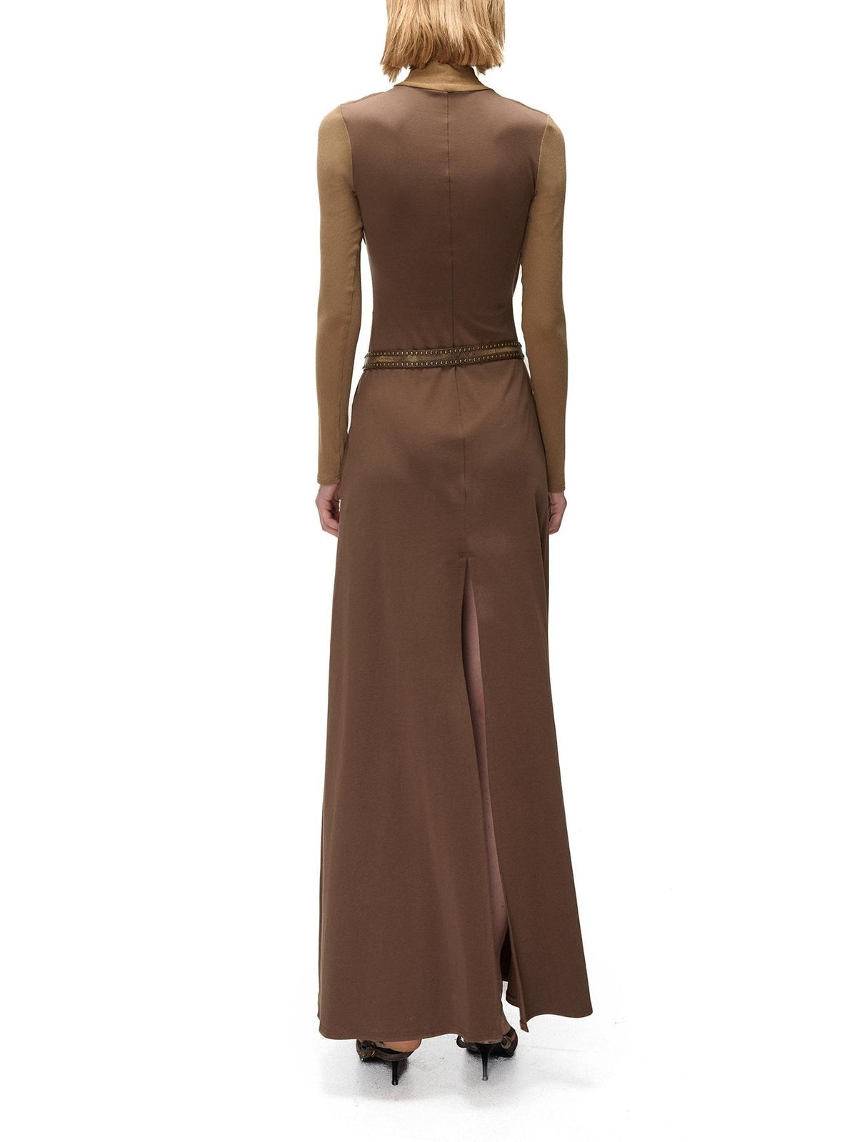 NORTH NODE Ruched Spliced High Stretch Slim Fit Women&
